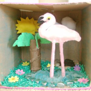 Flamingo Diorama