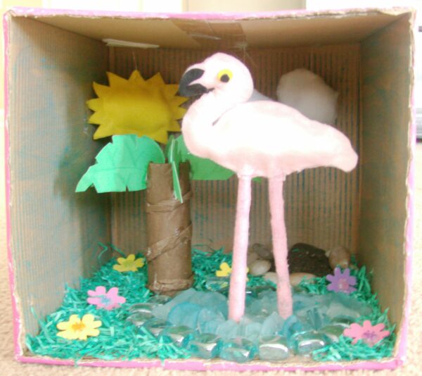 Flamingo Diorama